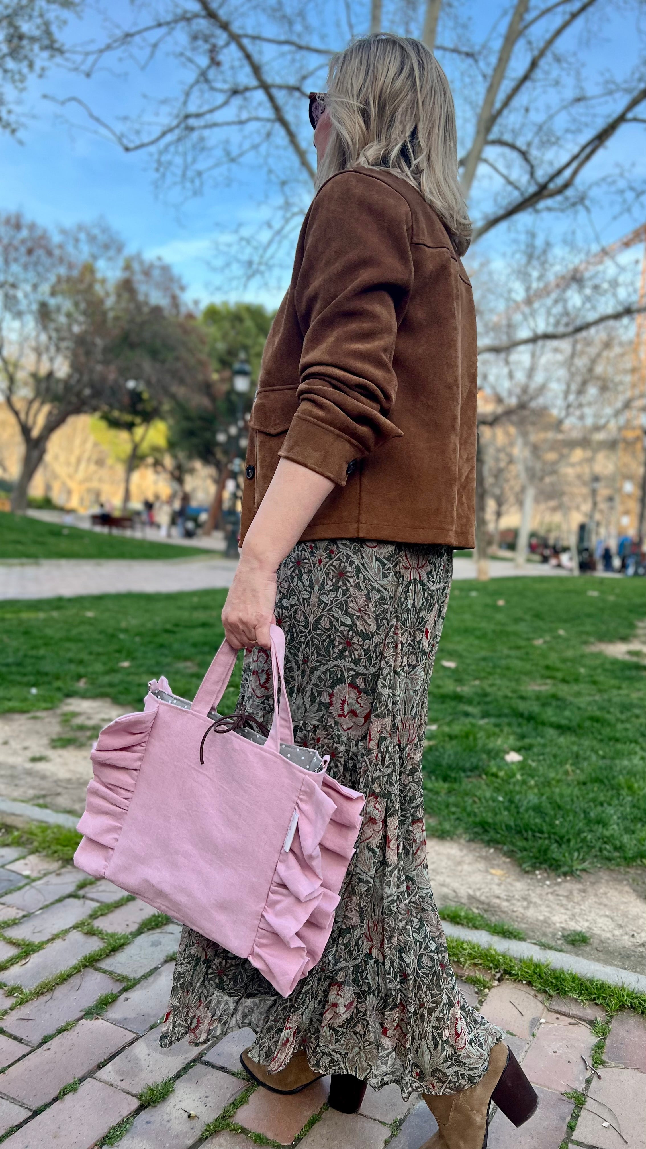 Poniente small lino rosa